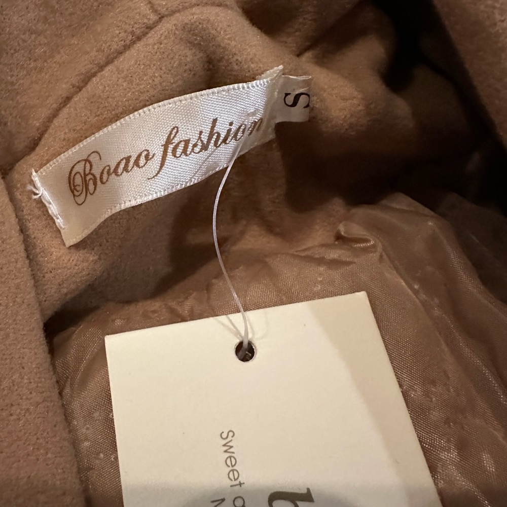 Tan Fur Dress Jacket - Picture 7 of 7